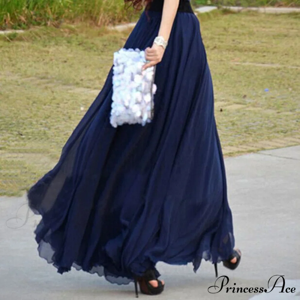 Fashion Chiffon Long Skirts - Image 3