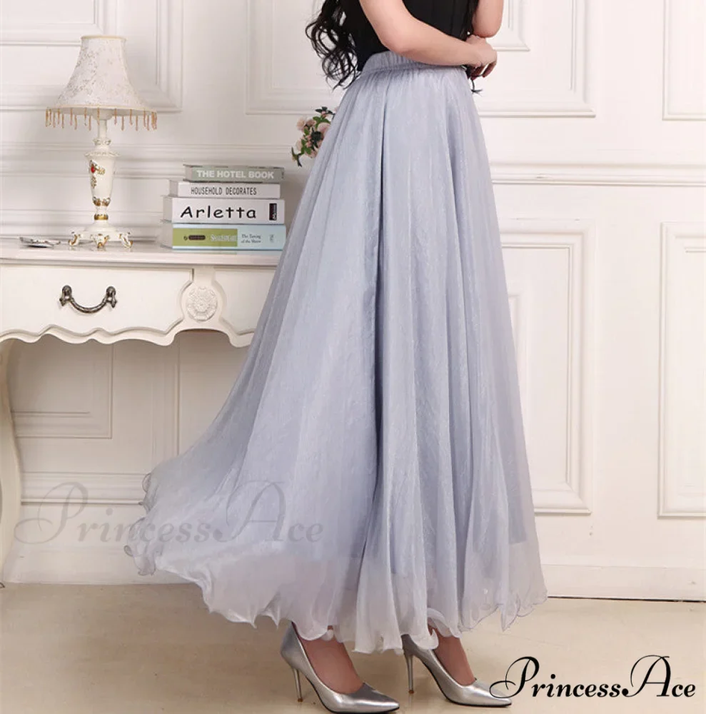 Fashion Chiffon Long Skirts - Image 9
