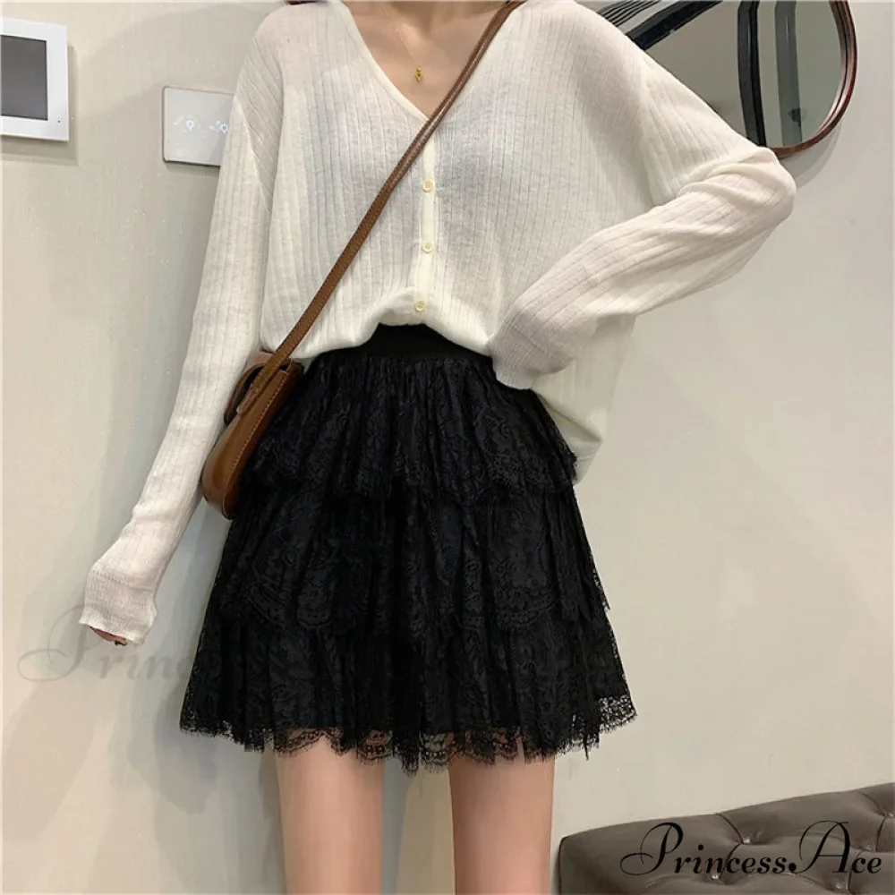 High Waist Elegant A Line Mini Skirts - Image 5