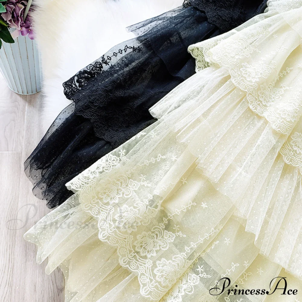 Long Elegant Fashion Lace Skirts - Image 2