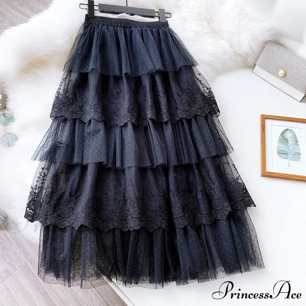 Long Elegant Fashion Lace Skirts - Image 6