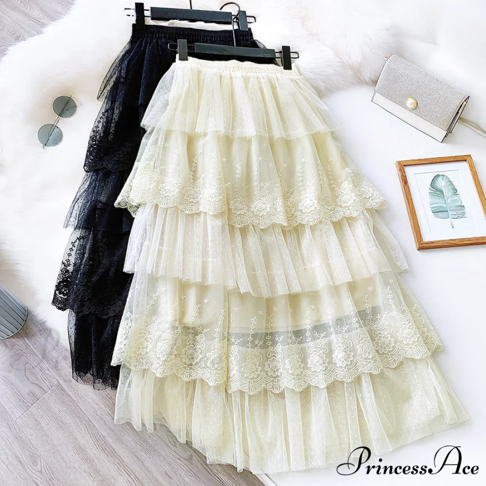Long Elegant Fashion Lace Skirts - Image 7