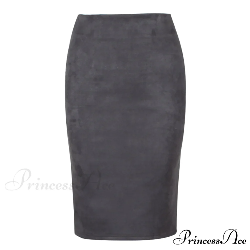 Solid Color Pencil Skirt - Image 10