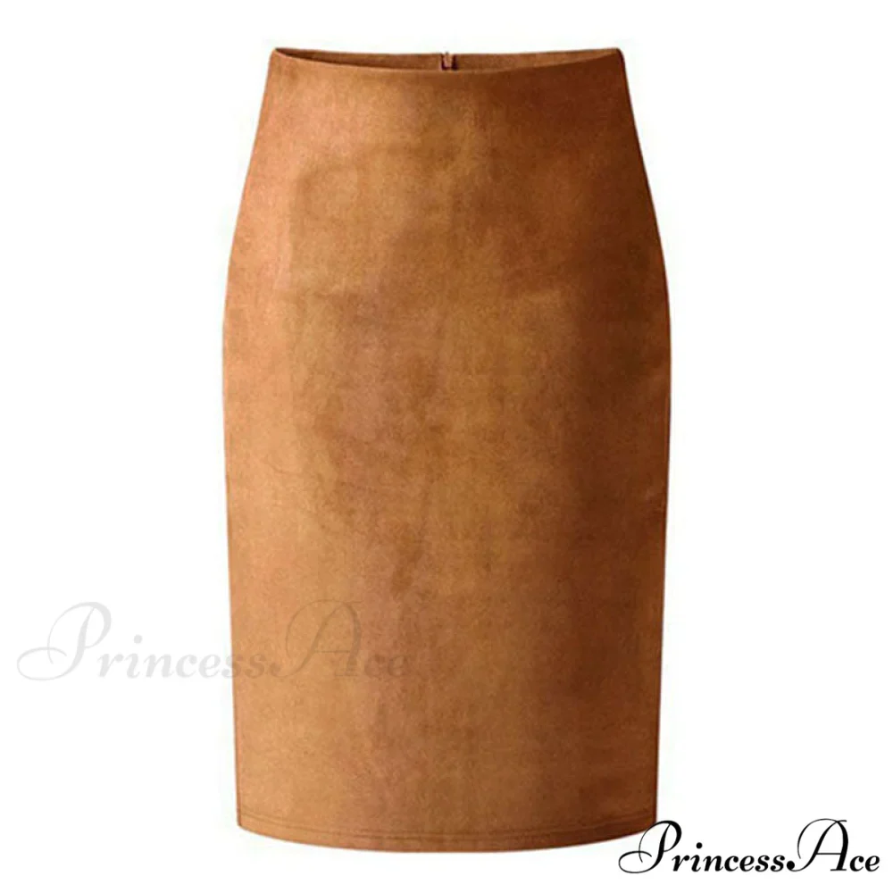 Solid Color Pencil Skirt - Image 2