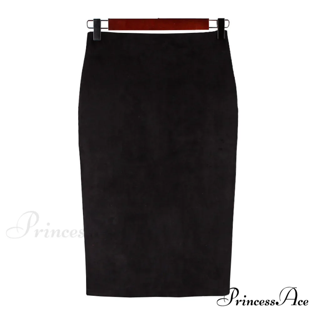 Solid Color Pencil Skirt - Image 8