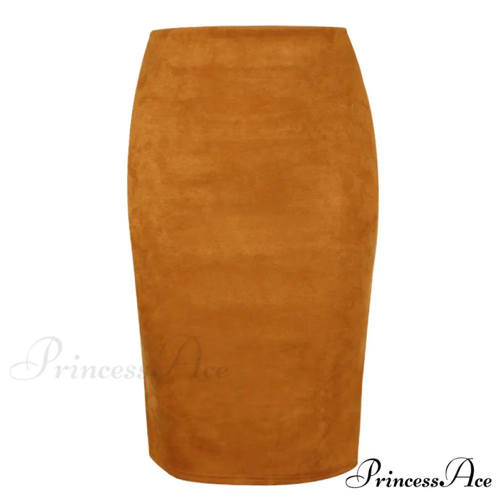 Solid Color Pencil Skirt - Image 9