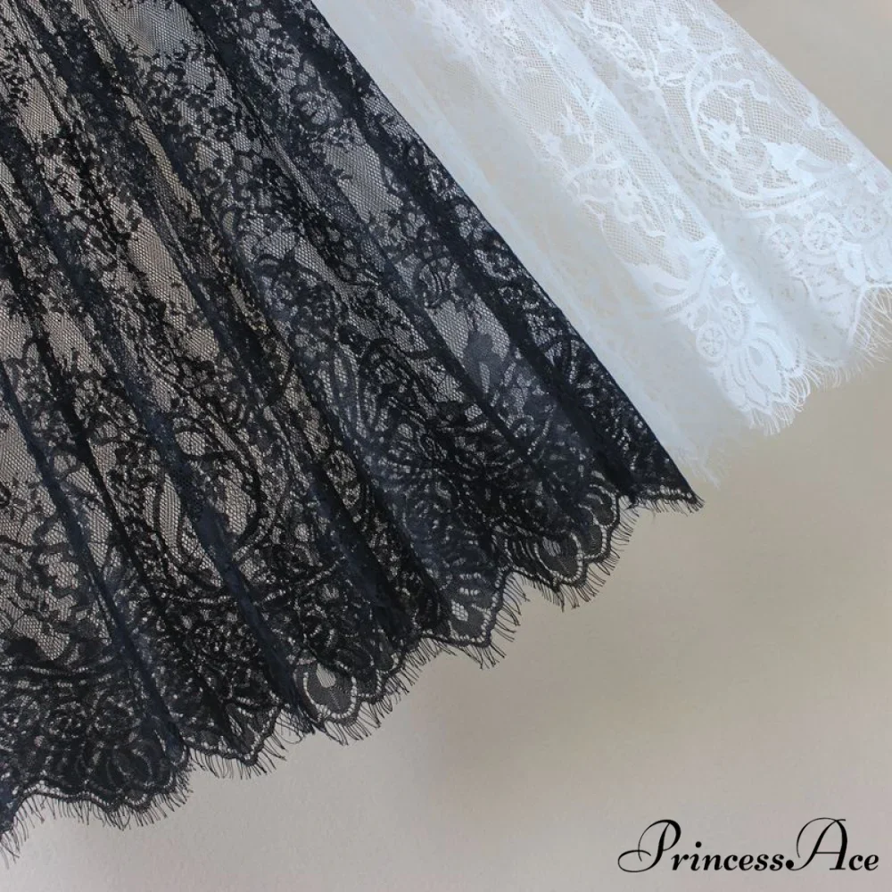 Fashion Solid Casual Mesh Lace Skirts - Image 5