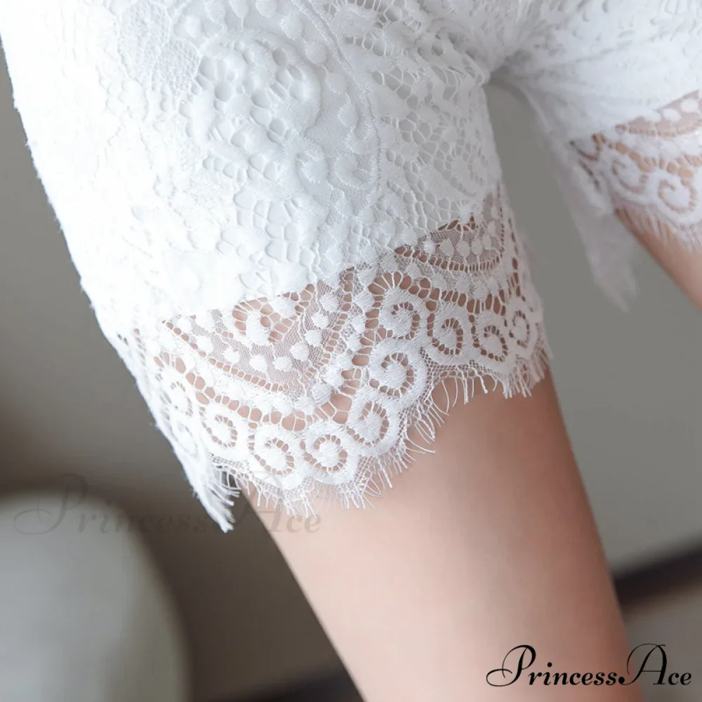 Female Lace Seamless Safety Short Pants - Image 4