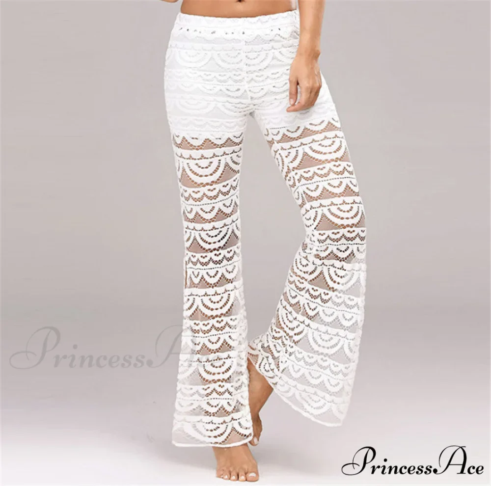 Semi Transparent Sexy Lace Pants - Image 3