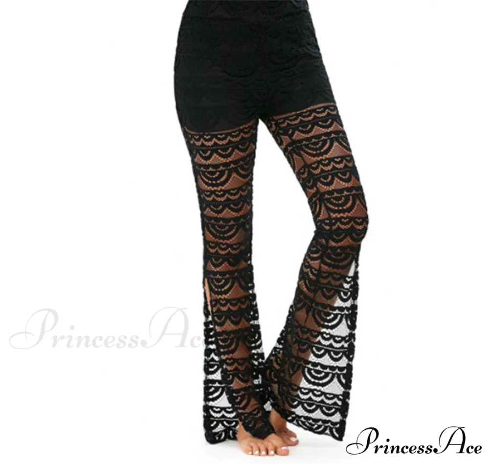 Semi Transparent Sexy Lace Pants - Image 5
