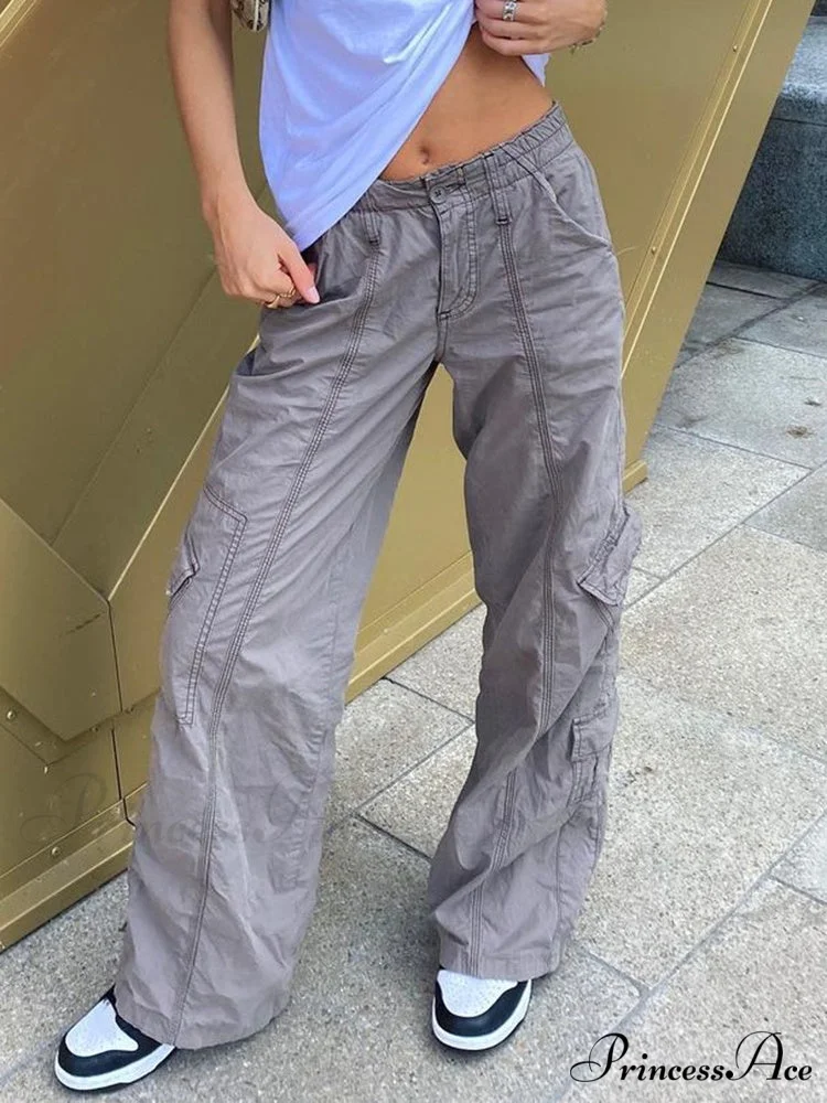 Low Waisted Y2K Grunge Baggy Jeans - Image 6