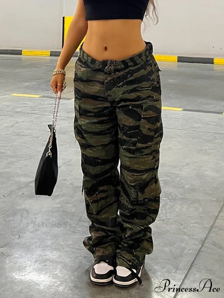 Vintage Grey Cargo Pants - Image 4