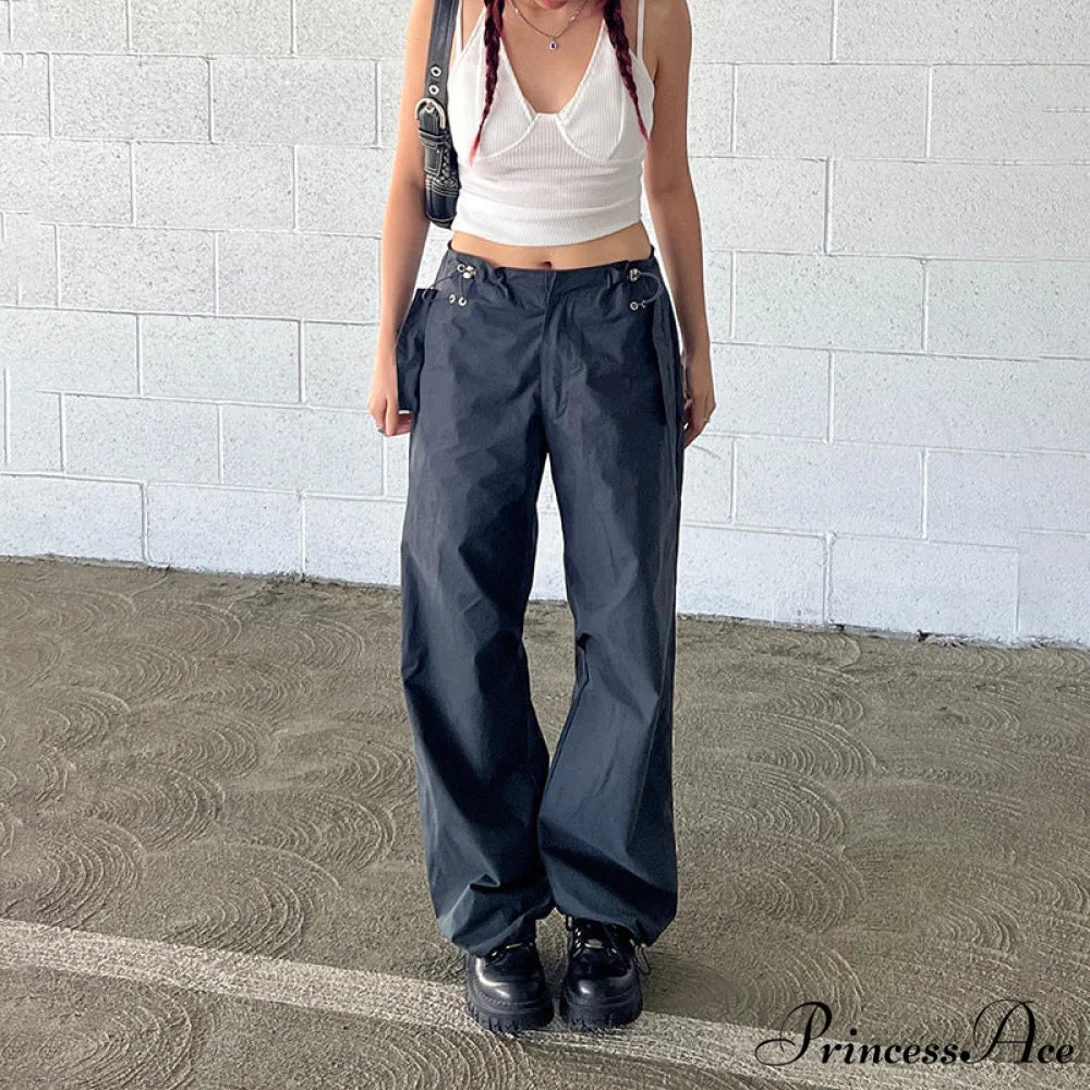 Y2K Streetwear Baggy Cargo Pants - Image 13