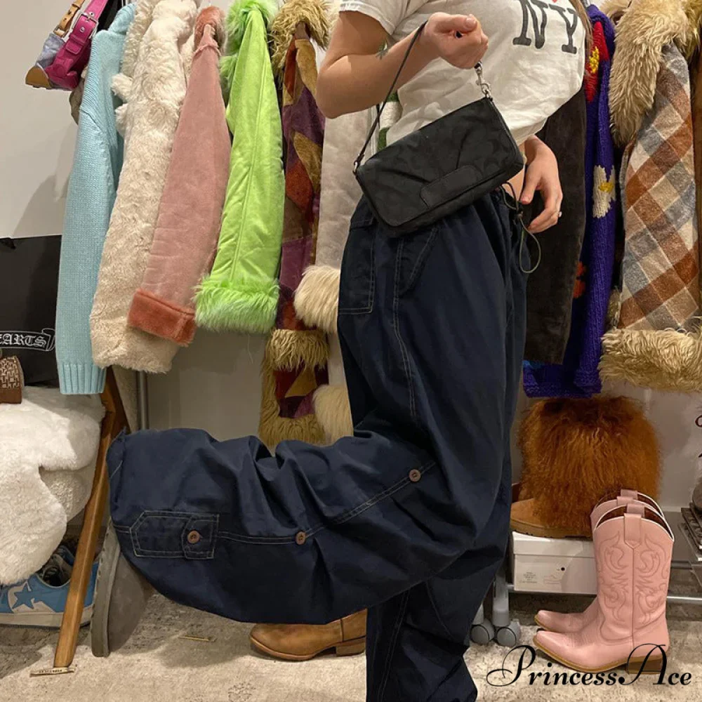 Y2K Streetwear Baggy Cargo Pants - Image 15