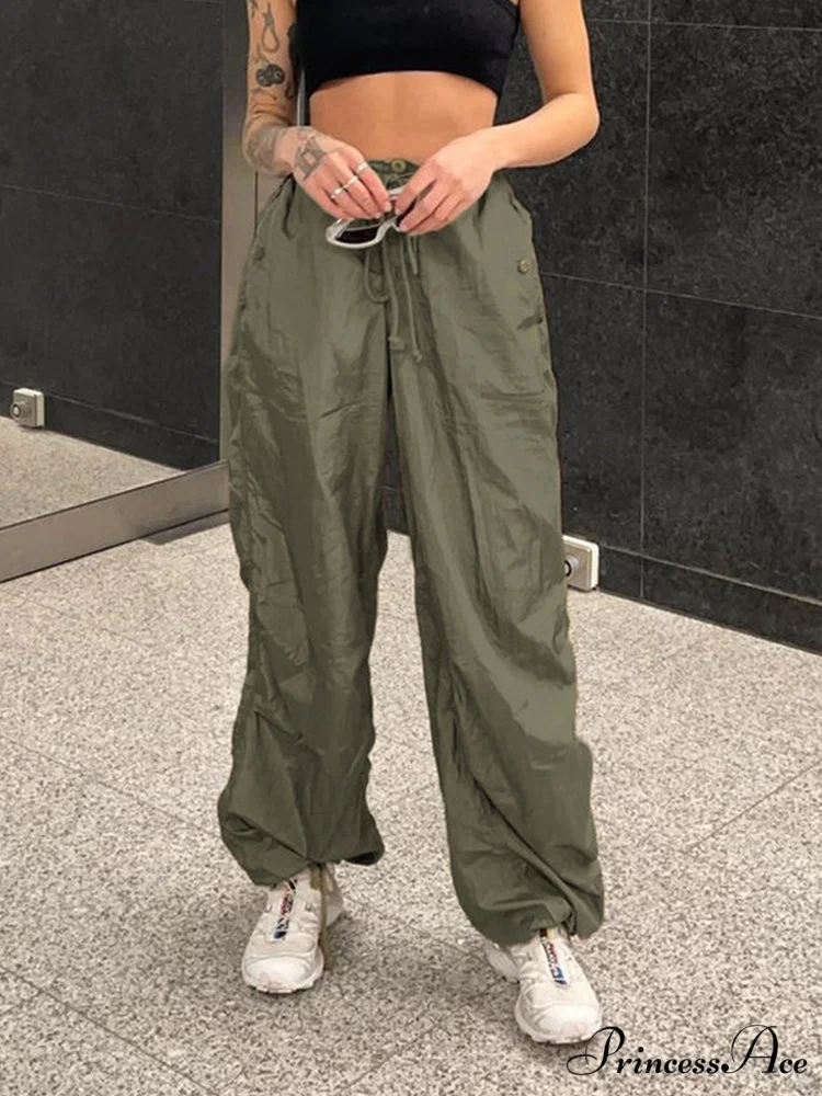 Y2K Streetwear Baggy Cargo Pants - Image 3