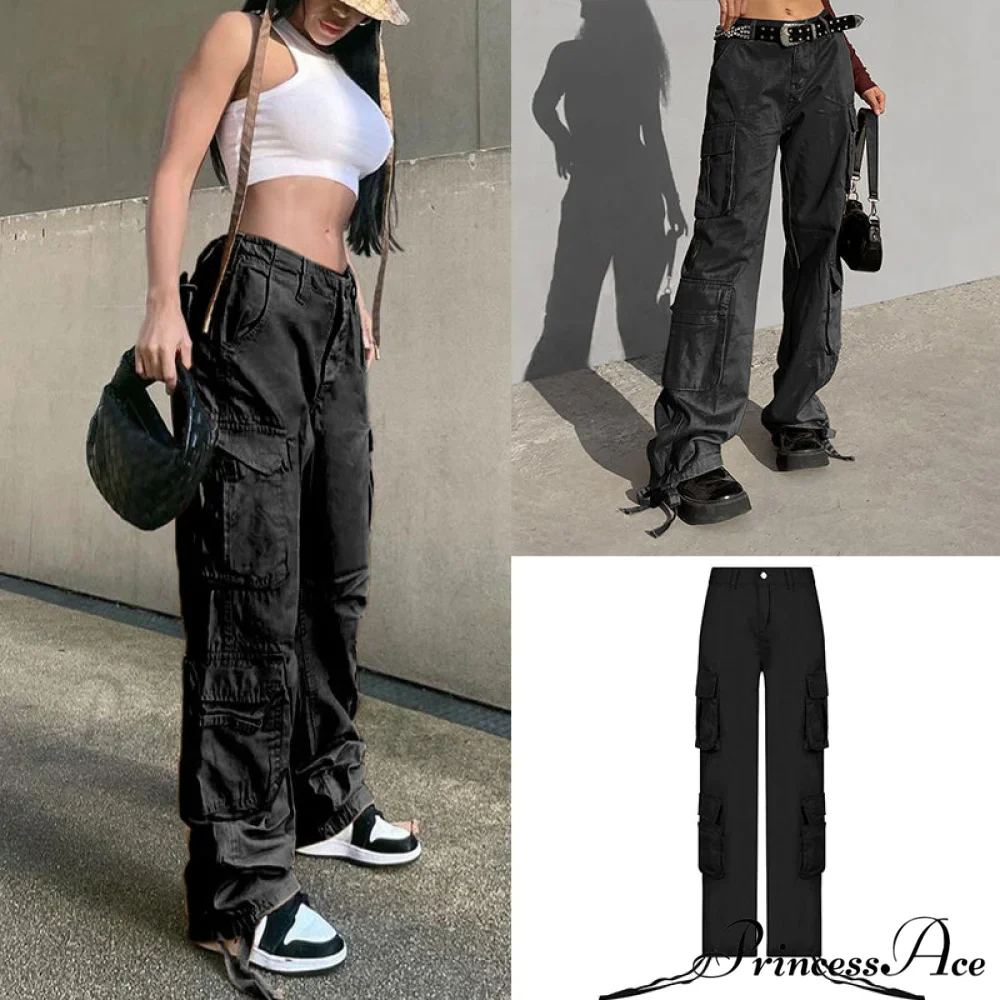 Long Straight Casual Cargo Pants - Image 10