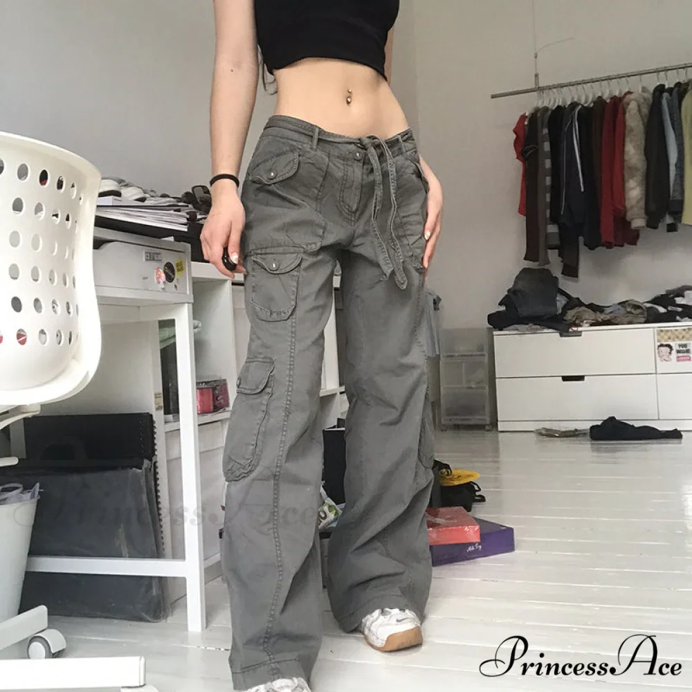 Long Straight Casual Cargo Pants - Image 12