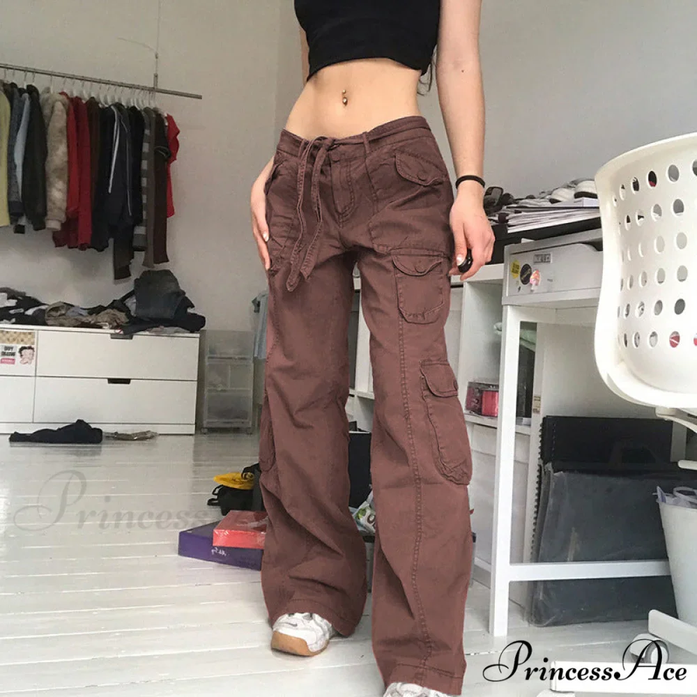 Long Straight Casual Cargo Pants - Image 13