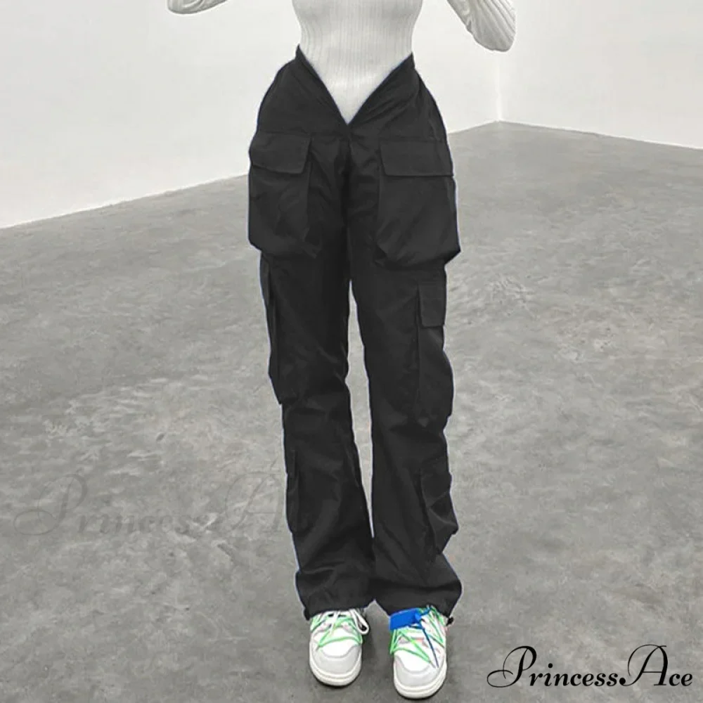Long Straight Casual Cargo Pants - Image 8