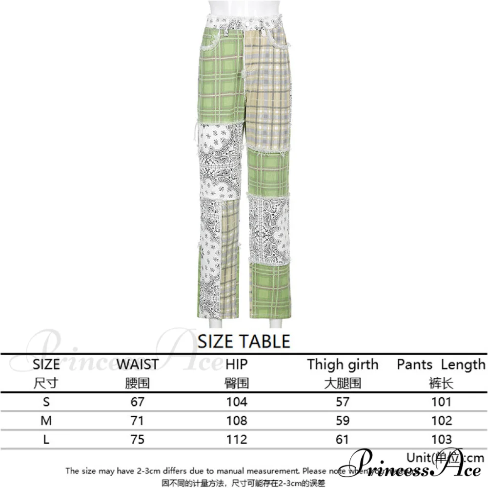 High Street Variegated Patchwork Jeans - Image 11