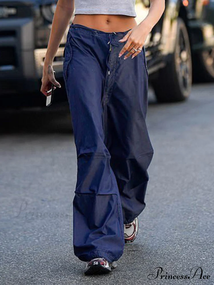 Drawstring Baggy Y2K Cargo Pants - Image 18