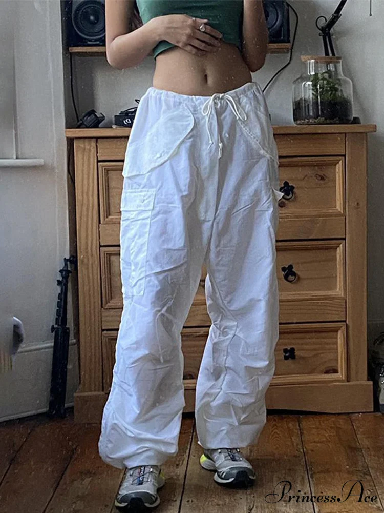 Drawstring Baggy Y2K Cargo Pants - Image 23