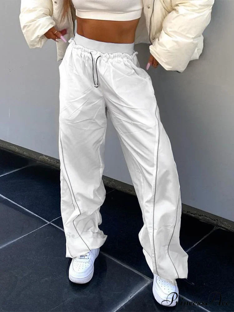 Drawstring Baggy Y2K Cargo Pants - Image 8