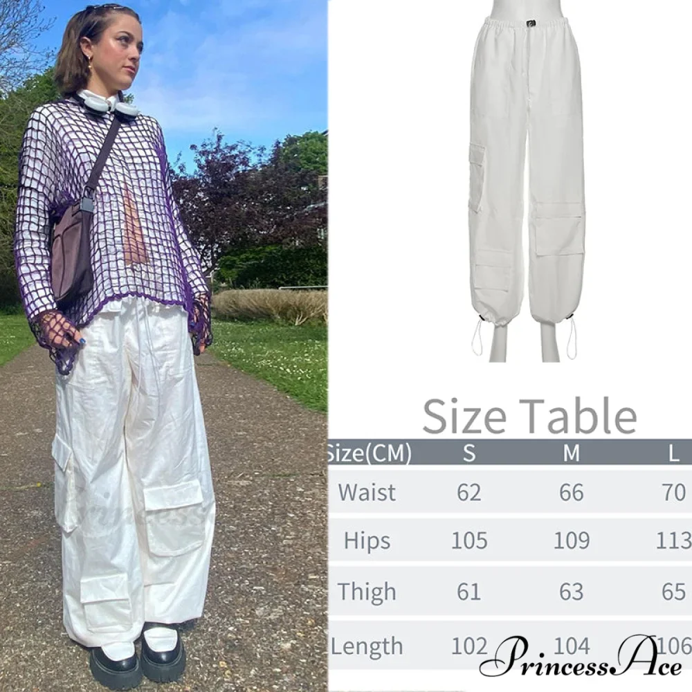 Y2K Baggy Streetwear Fairycore Cargo Pants - Image 12
