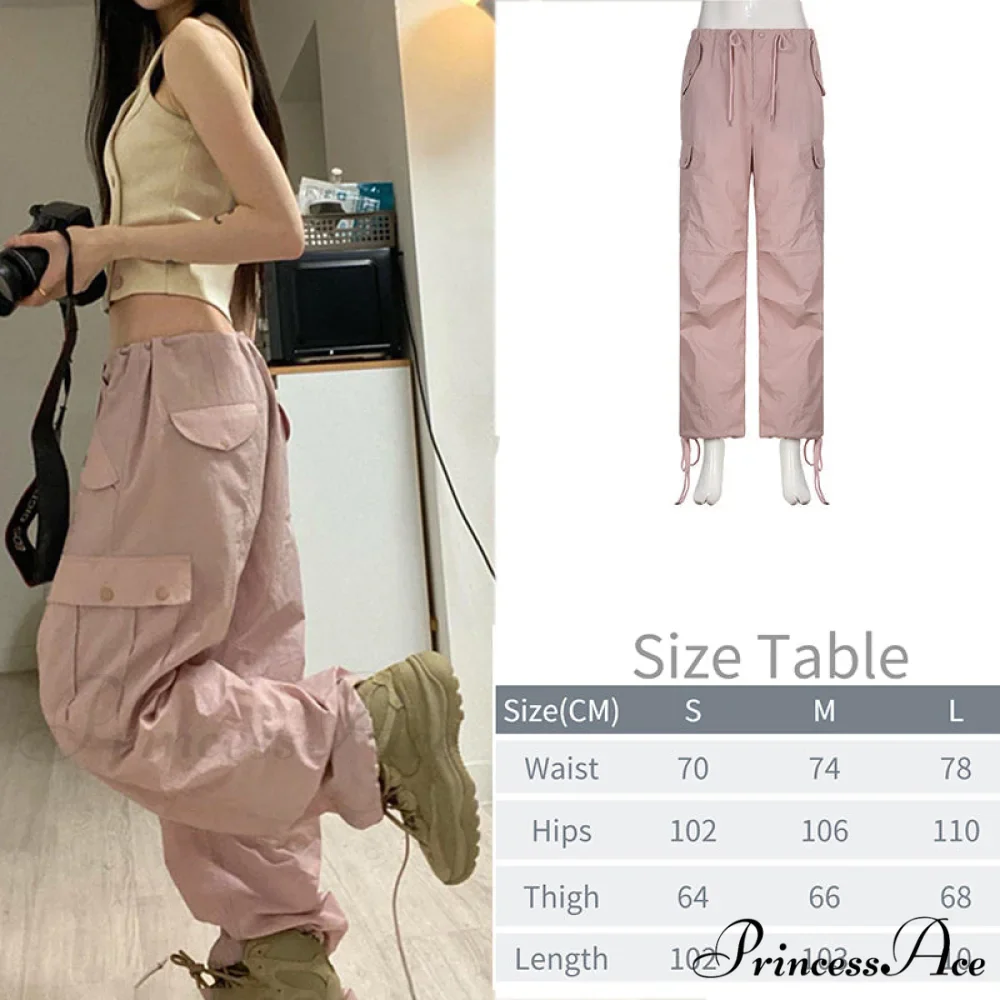 Y2K Baggy Streetwear Fairycore Cargo Pants - Image 14