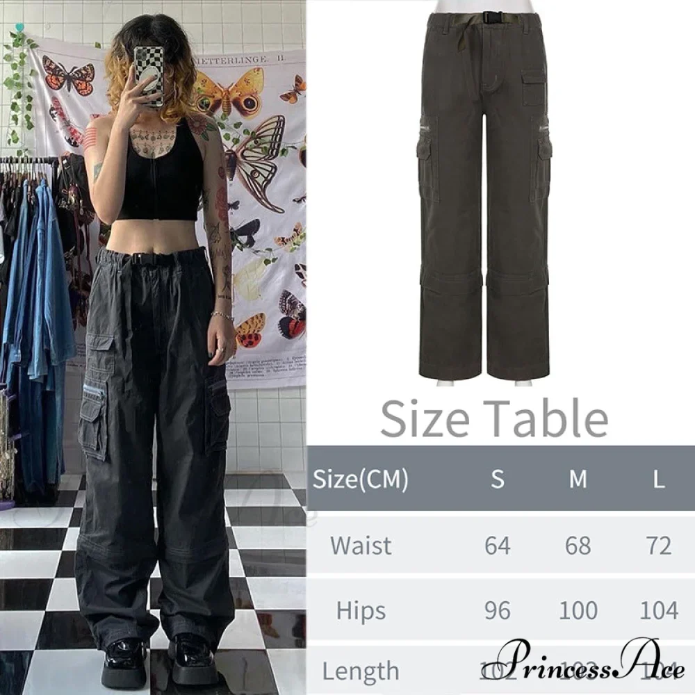 Y2K Baggy Streetwear Fairycore Cargo Pants - Image 22