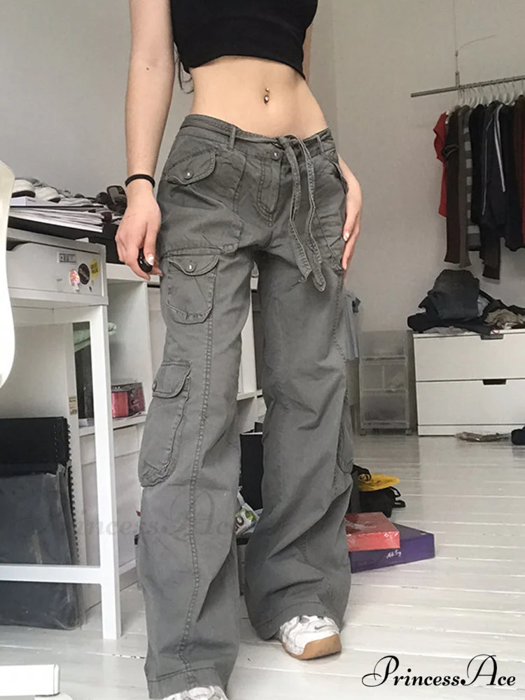 Y2K Baggy Streetwear Fairycore Cargo Pants - Image 3