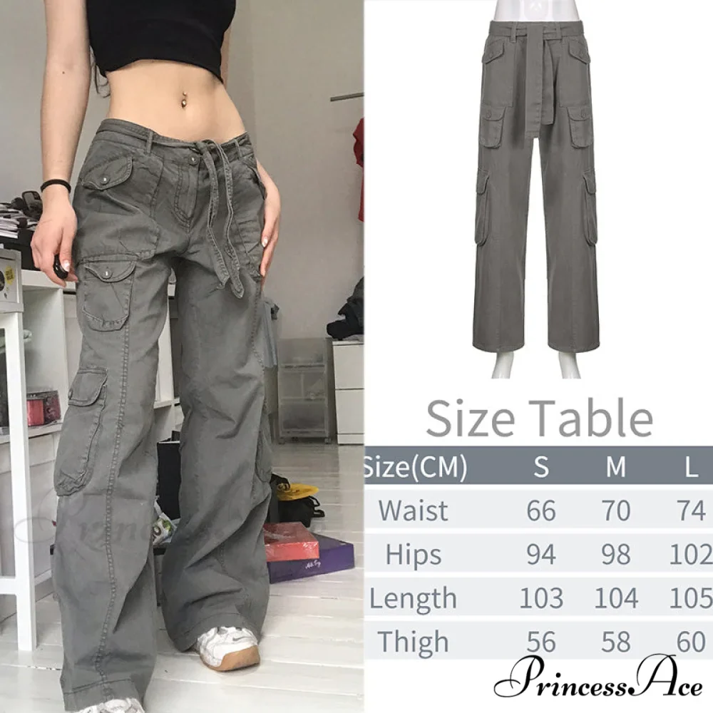 Y2K Baggy Streetwear Fairycore Cargo Pants - Image 7