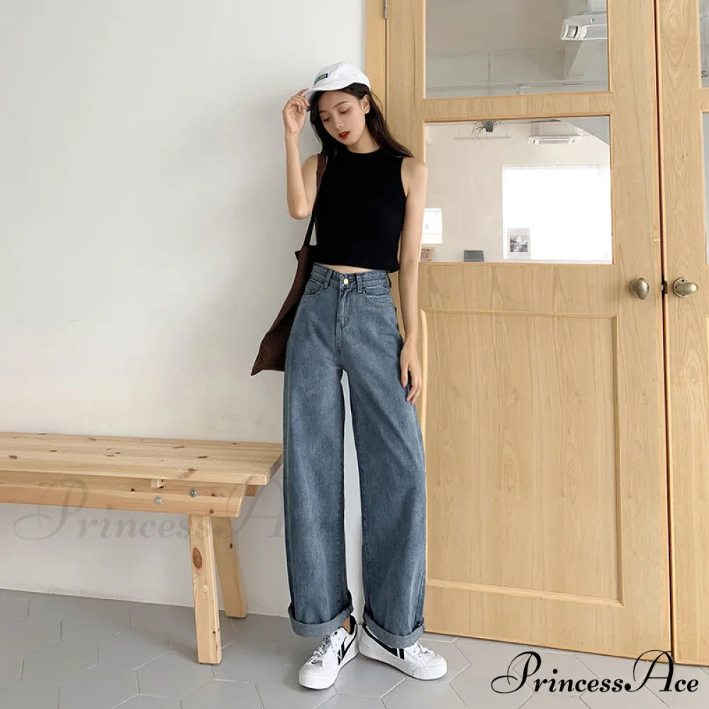 High Waist Loose Comfortable Jeans - Image 7