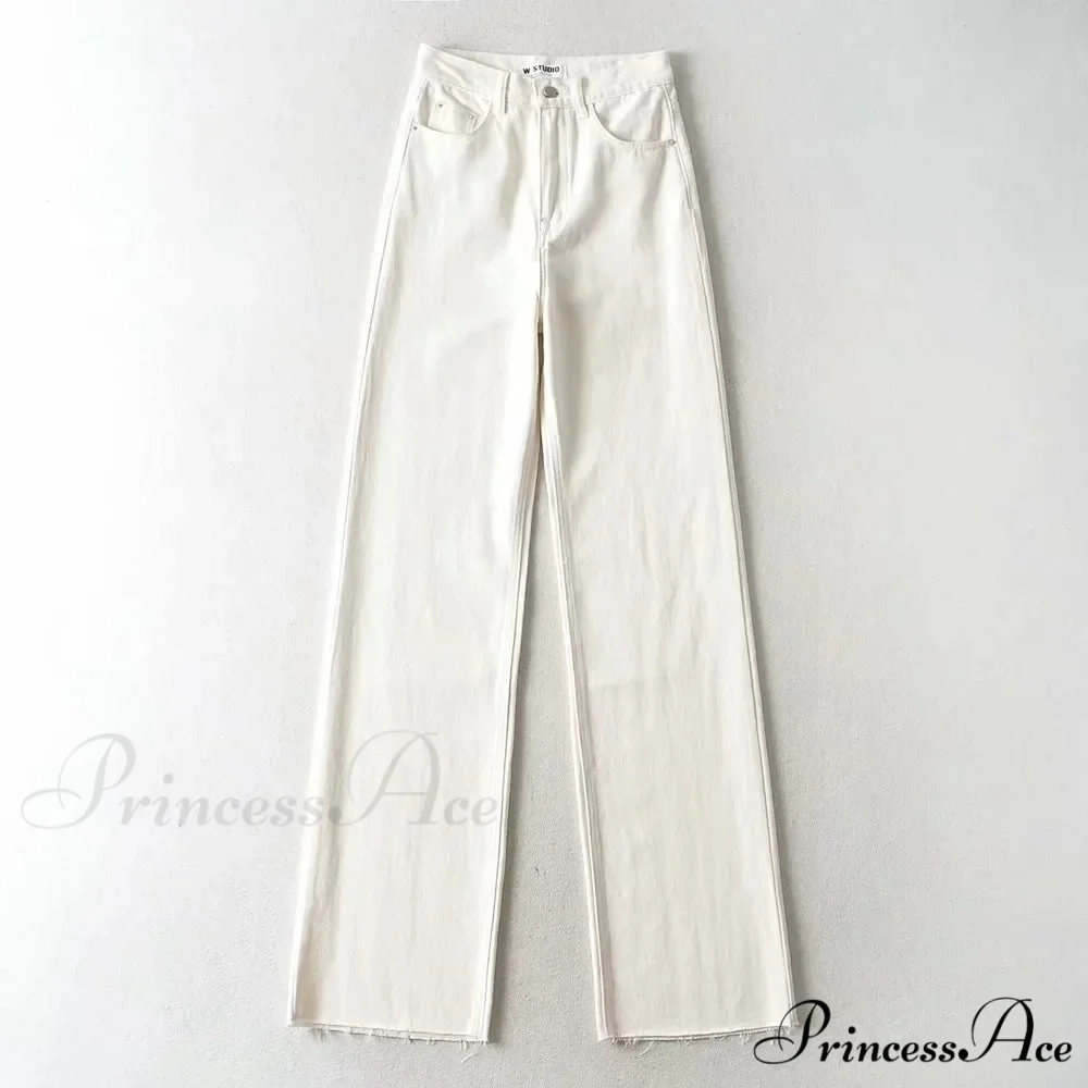 High Waist Slouchy Black Straight Trouser - Image 7