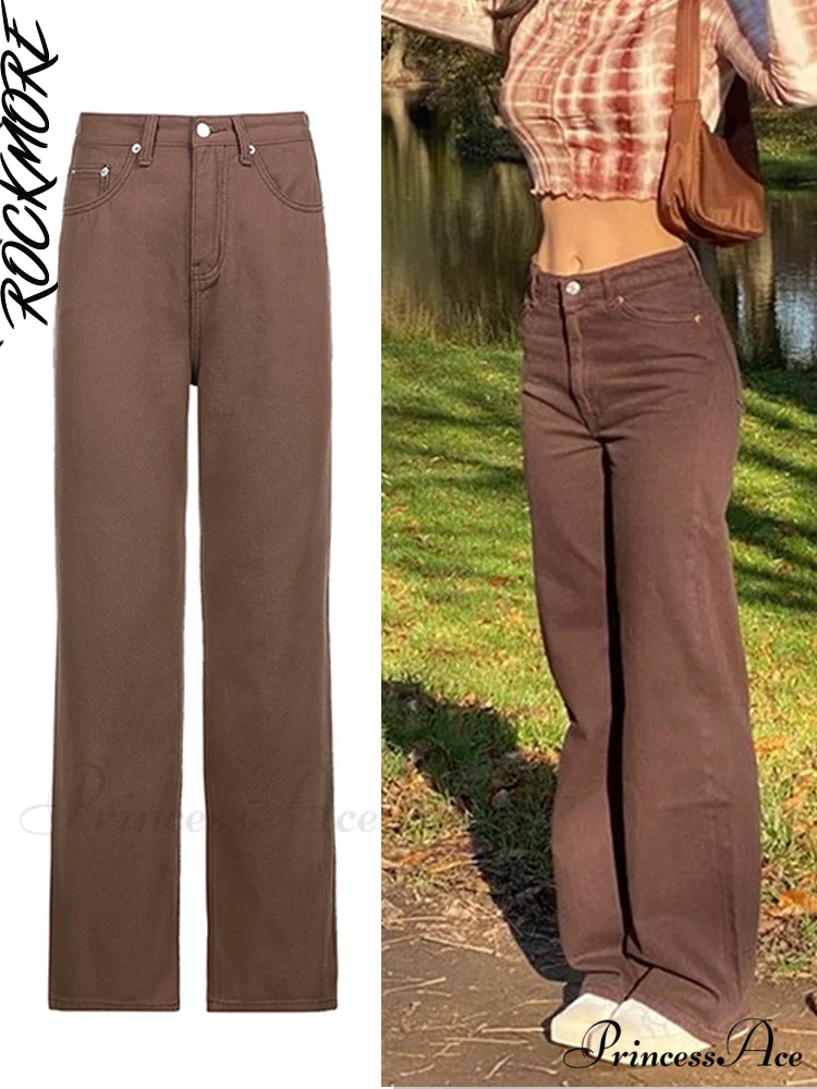 Brown Vintage Baggy Jeans - Image 8