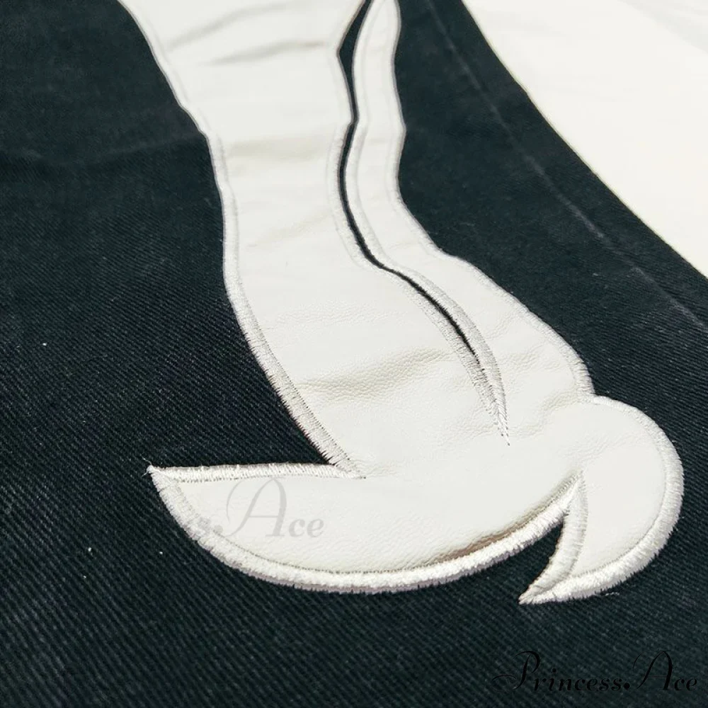 Skeleton Patterned Low Rise Jeans - Image 5