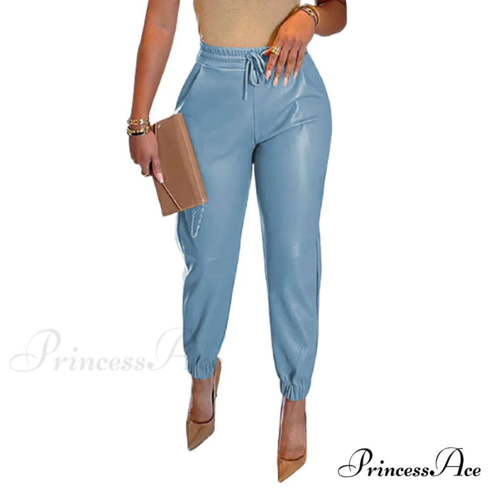 PU Leather Fashion Elegant Office Pants - Image 6