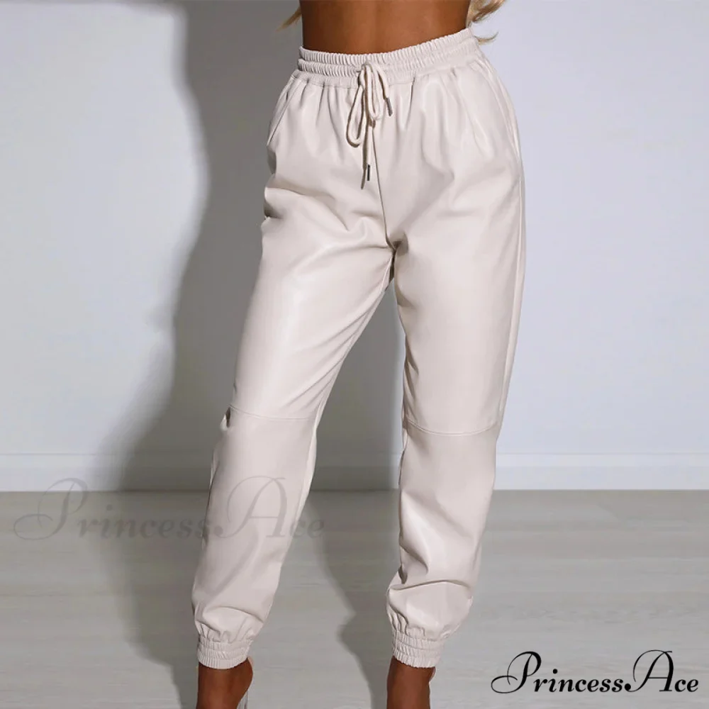 PU Leather Fashion Elegant Office Pants - Image 8