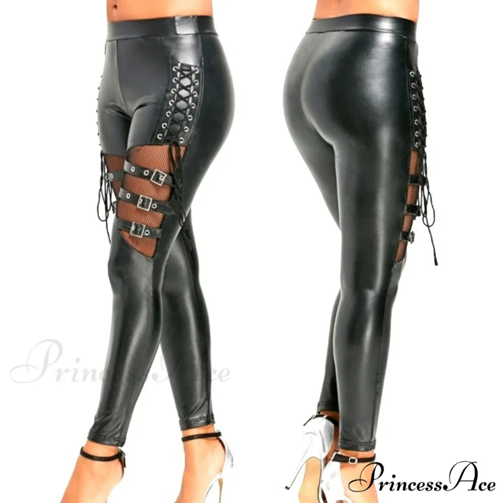 PU Leather Skinny Slim Trouser - Image 3