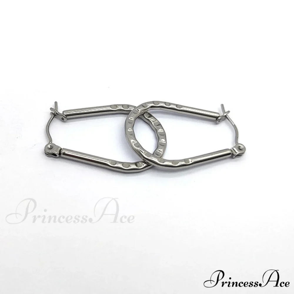 Twist U Shape Stainless Steel Simple Hoop Earrings - Image 6