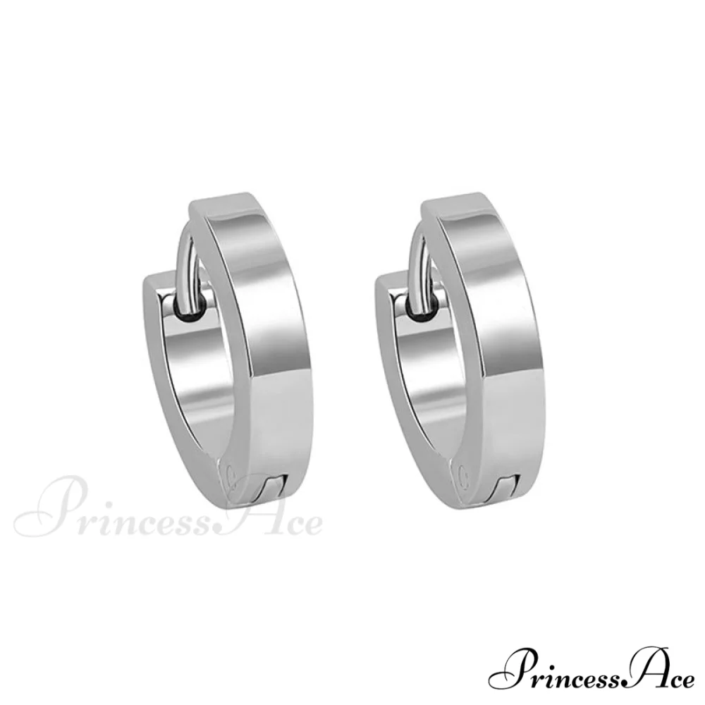Stainless Steel Rainbow Colorful Hoop Earrings - Image 2