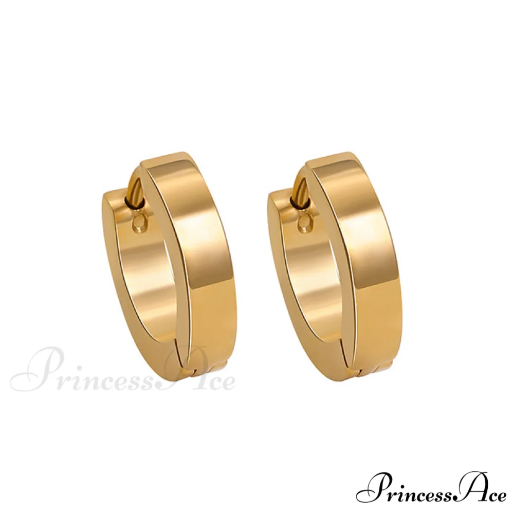 Stainless Steel Rainbow Colorful Hoop Earrings - Image 3