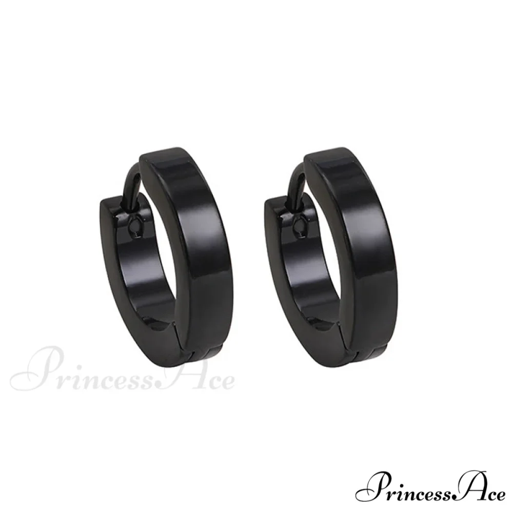 Stainless Steel Rainbow Colorful Hoop Earrings - Image 5