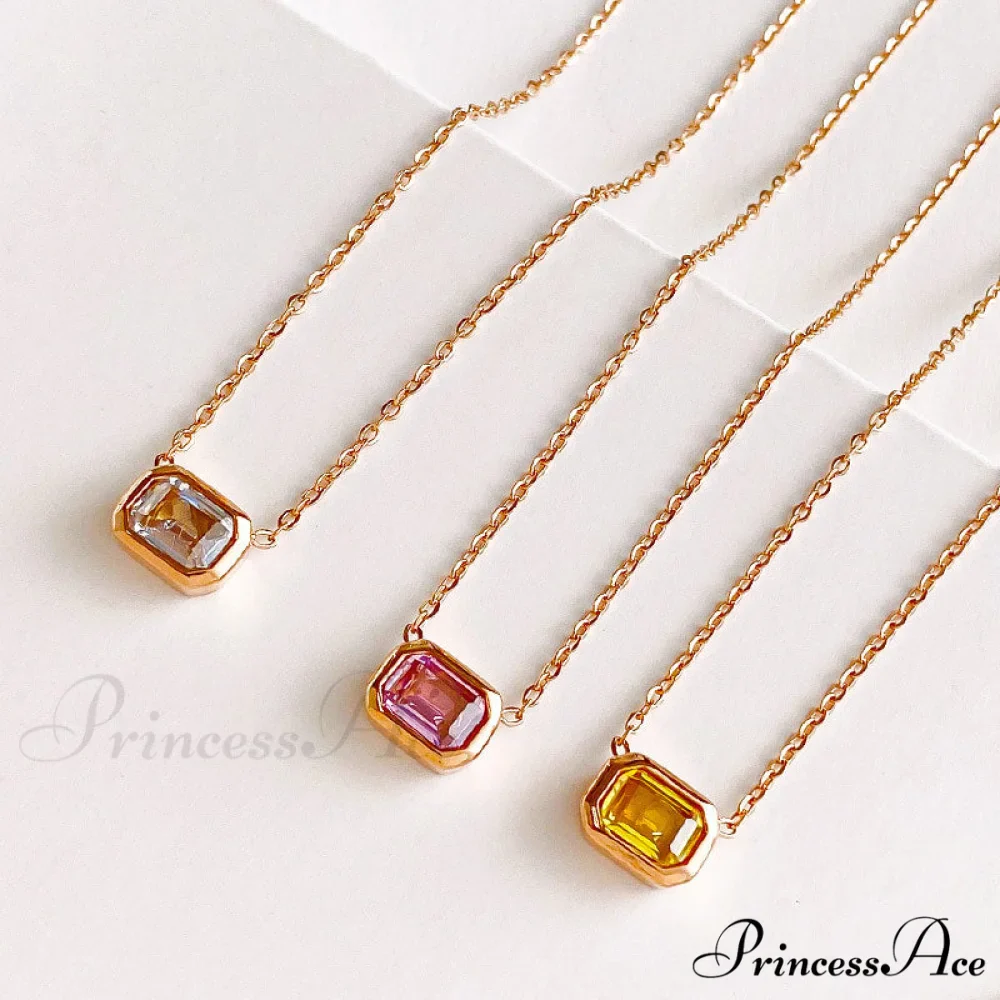 Fashion Delicate All-match Colorful Stone Necklace - Image 3
