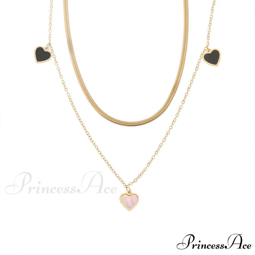 Titanium Steel Heart Drop Necklace - Image 5
