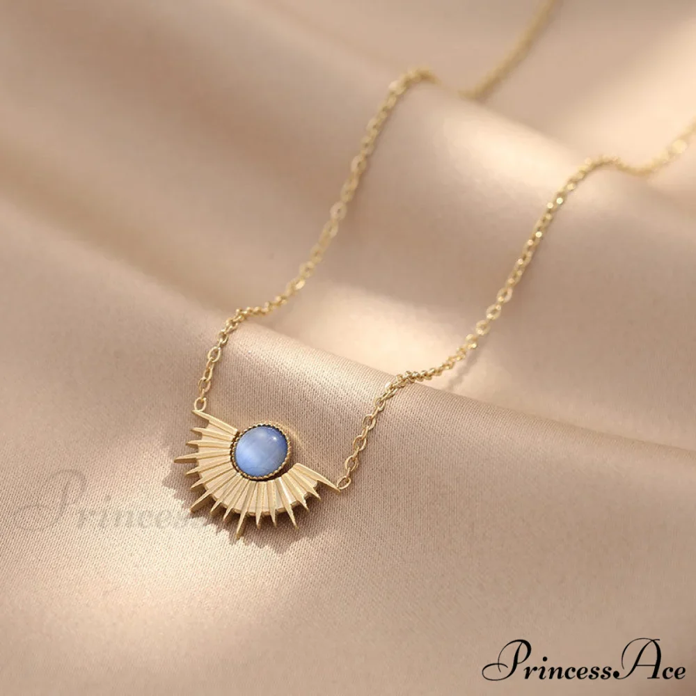 Natural Stone Sun Flower Necklaces - Image 6