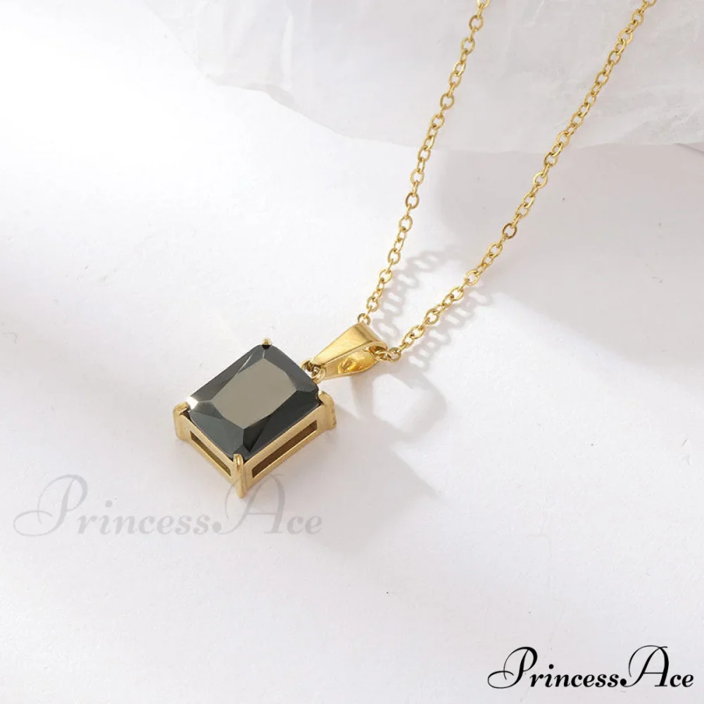 Stainless Steel Diamond Studded All-match Necklaces - Image 8