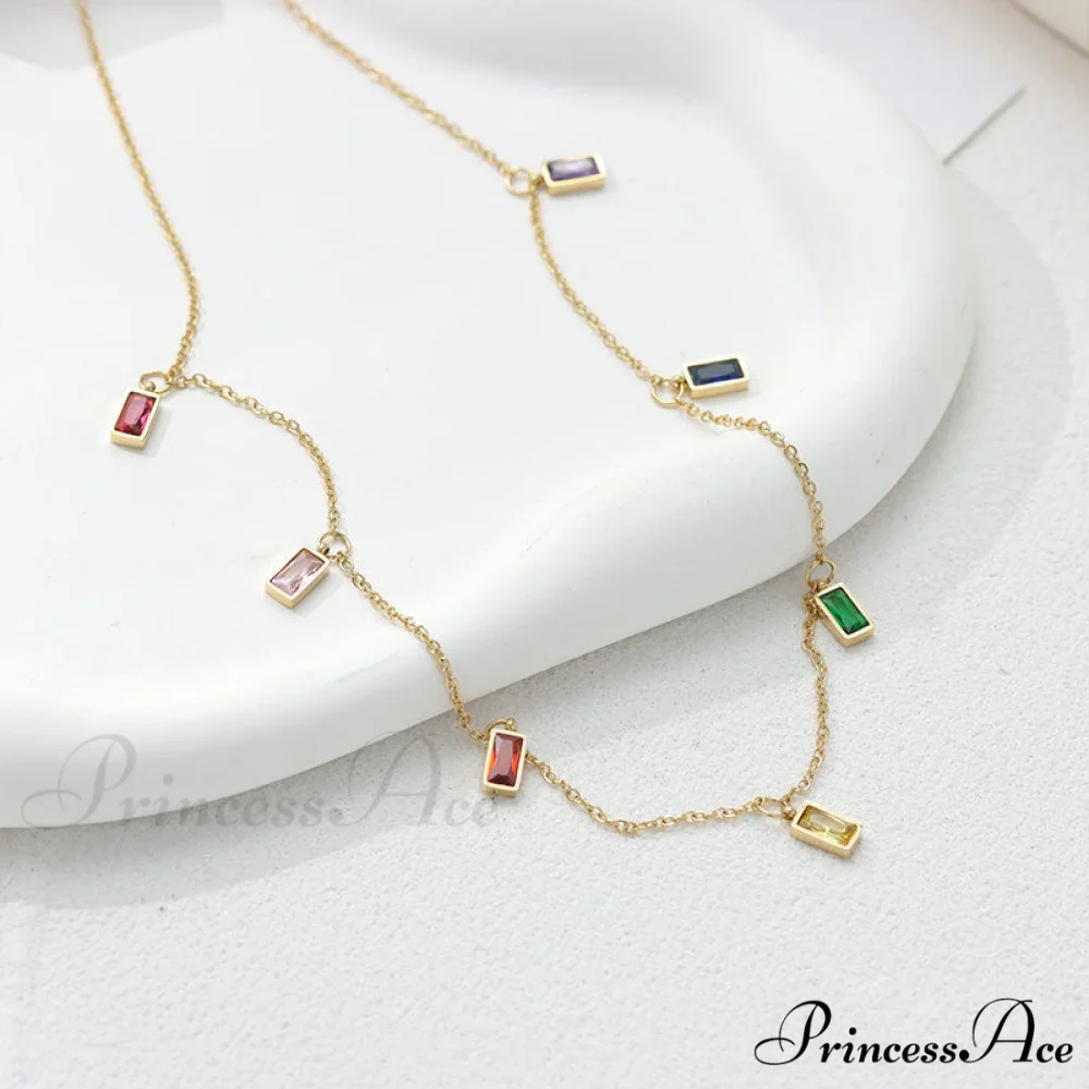 Fabulous Colorful Stone Trendy Chain Necklaces - Image 2