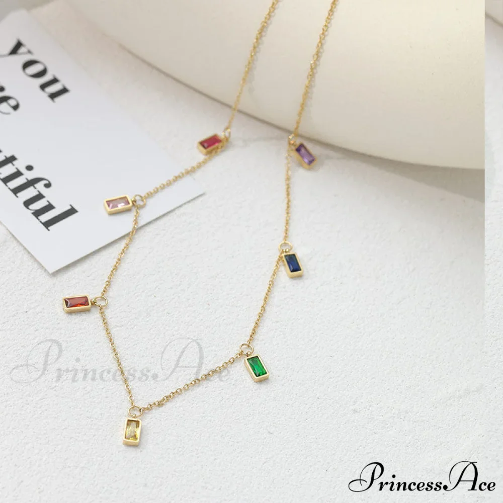 Fabulous Colorful Stone Trendy Chain Necklaces - Image 3
