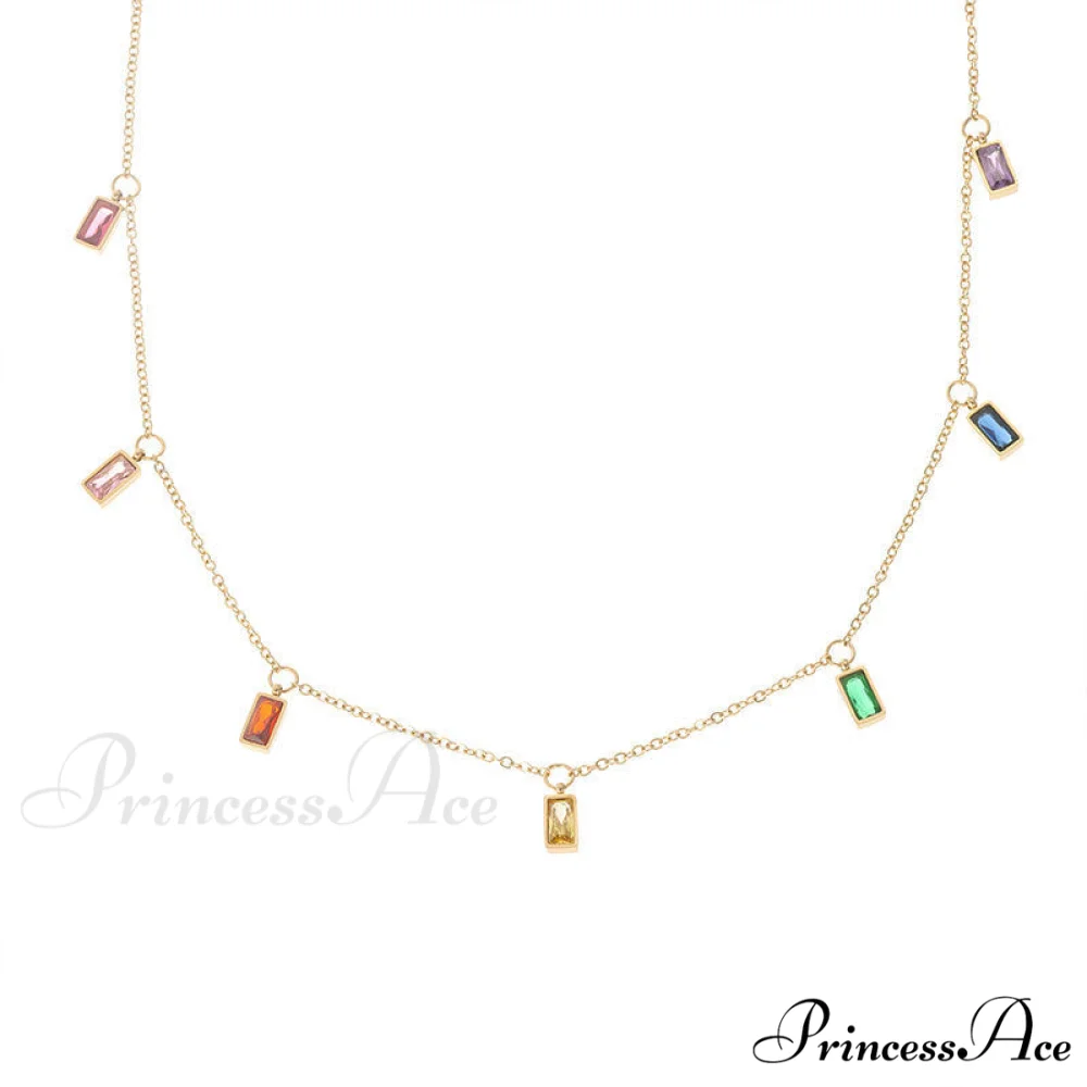 Fabulous Colorful Stone Trendy Chain Necklaces - Image 5